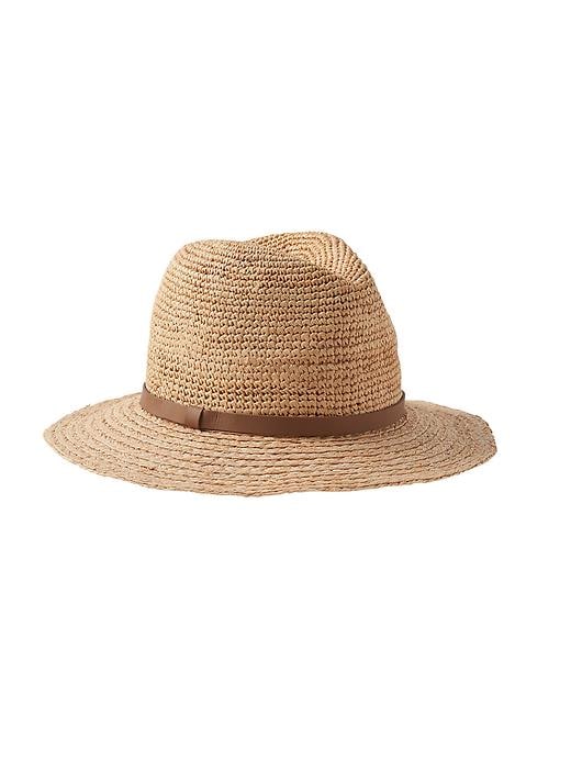 View large product image 1 of 1. Small Straw Ranch Fedora