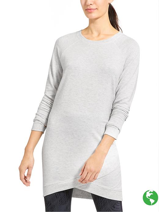 Athleta Criss Cross Dress Light Heather Grey