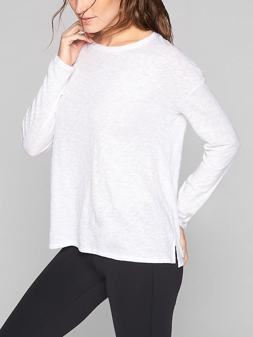 Athleta Daily Long Sleeve Bright White