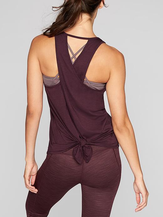 View large product image 1 of 1. Essence Tie Back Tank