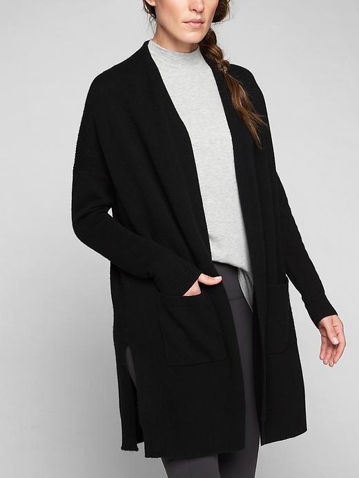Athleta Wool Cashmere Spirit Wrap Black