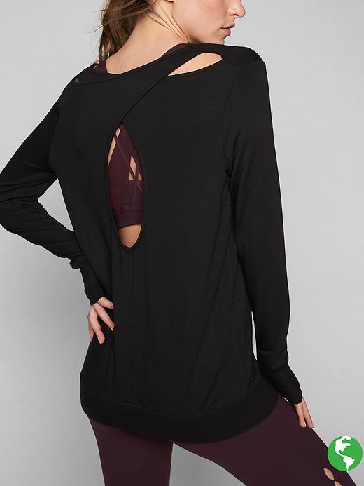 Athleta Coaster Go-To Sweatshirt Black