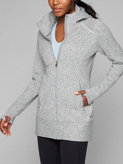 Athleta Cya Stronger Fleece Light Grey Heather