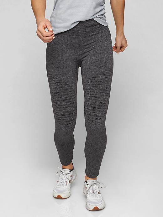 Athleta Seamless Training Tights Charcoal Grey Heather
