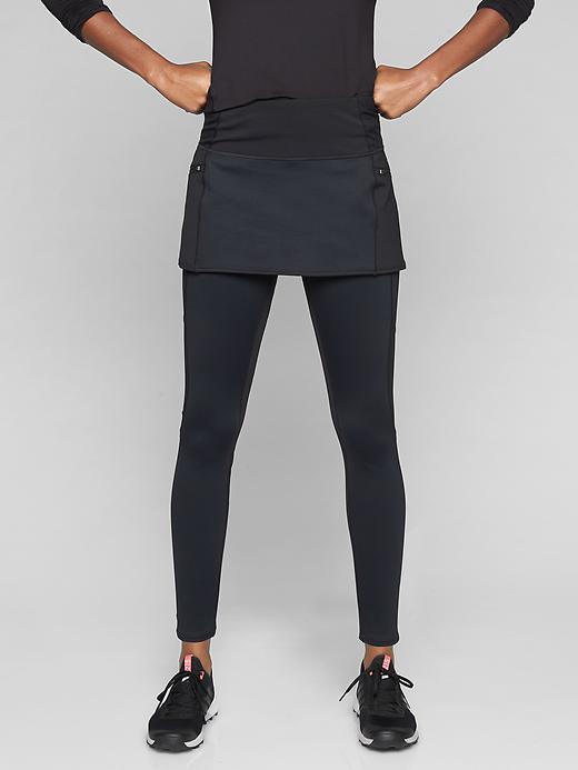 Athleta High Traverse 2 In 1 Tights Black