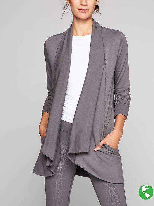 Athleta Pranayama Wrap Silver Bells