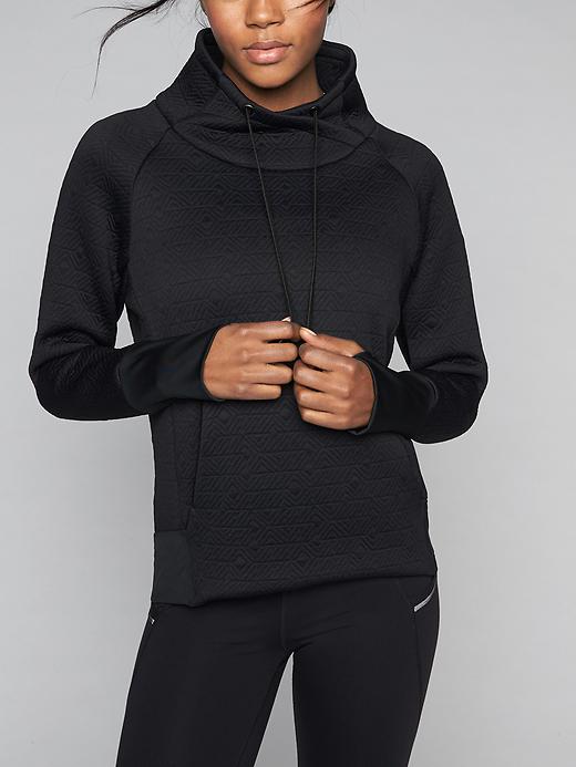 Athleta Jacquard Elevation Pullover Black