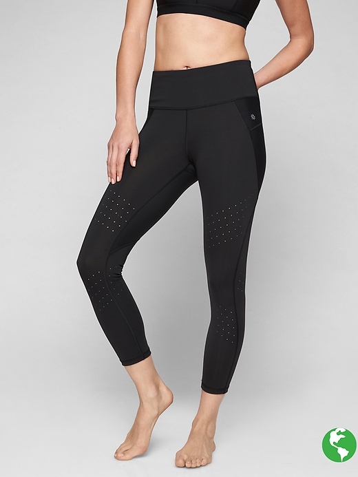 Athleta Stealth Trucool 7/8 Tights Black