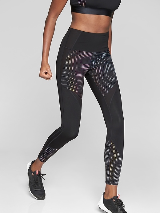 Athleta Aurora Precision 7/8 Tights Black