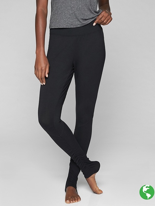 Athleta Restore Slim Ruched Pant Black