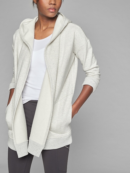 Athleta Prajna Wrap Light Grey Heather