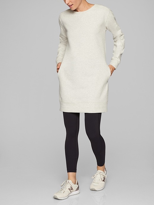 Athleta Lolo Dress Light Grey Heather