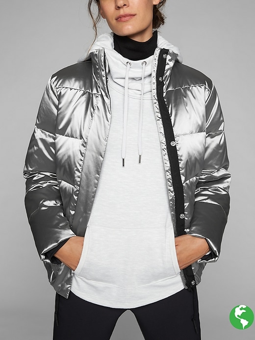 Athleta Silver Jacket Silver