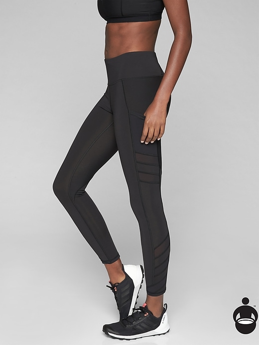 Athleta Slash Stealth 7/8 Tights Black