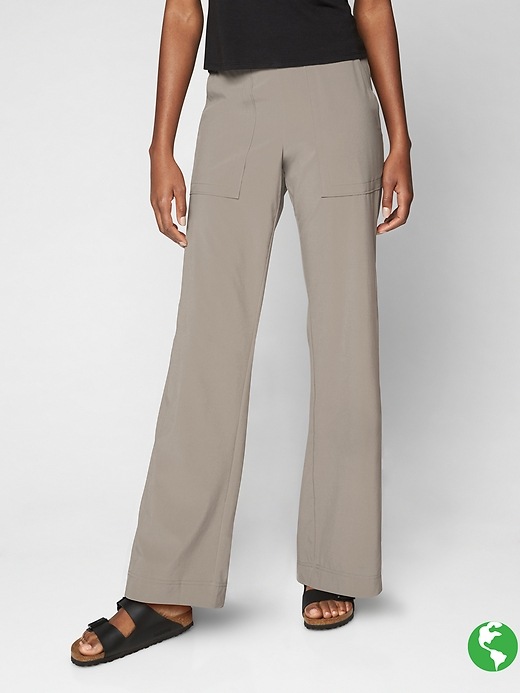 Athleta Chelsea Wide Leg Pant Light Asphalt