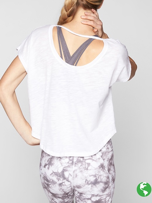 Athleta Organic Daily Tee Bright White