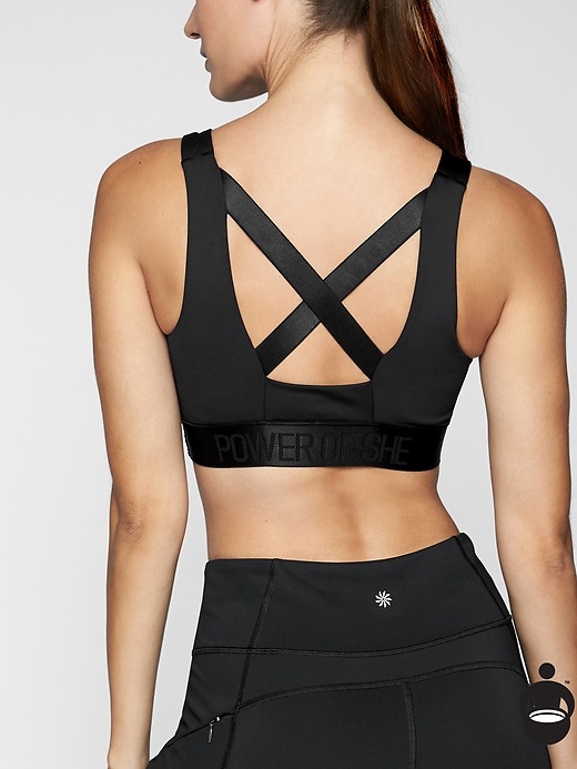 Athleta Power Of She Bra Black