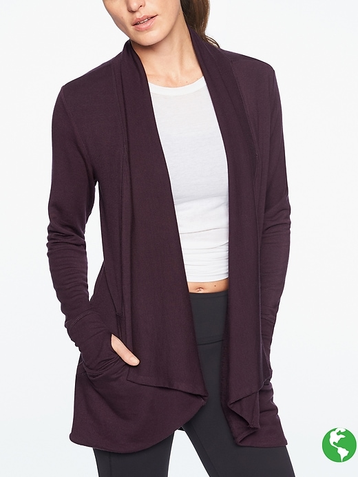 Athleta Pranayama Wrap Wild Raisin