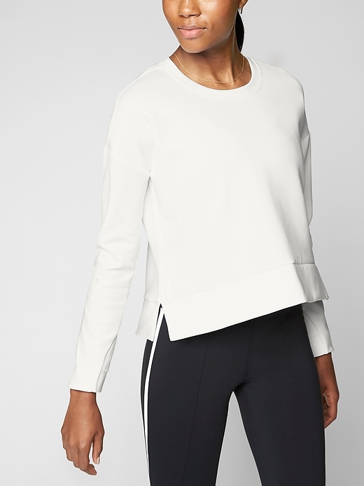 Athleta Modern Sweatshirt Bright White