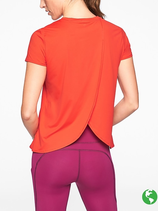 Athleta Sunlover Upf Tulip Back Tee On Fire