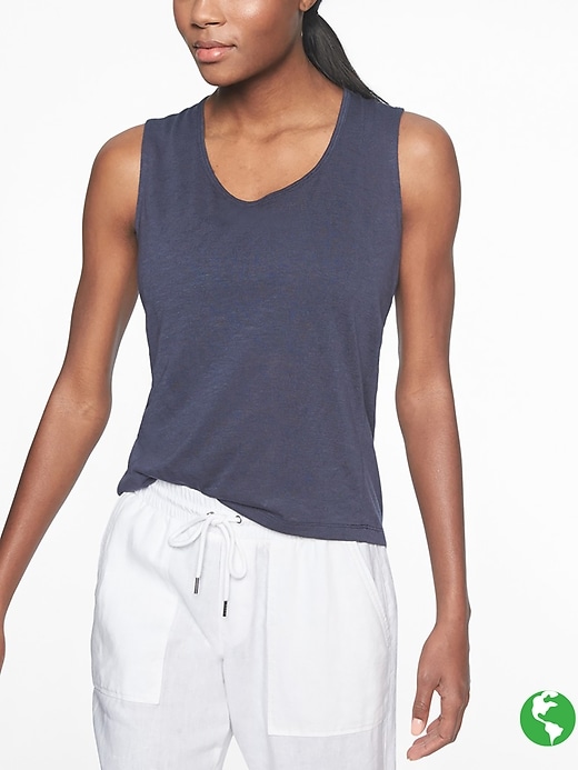 Athleta Breezy Muscle Navy