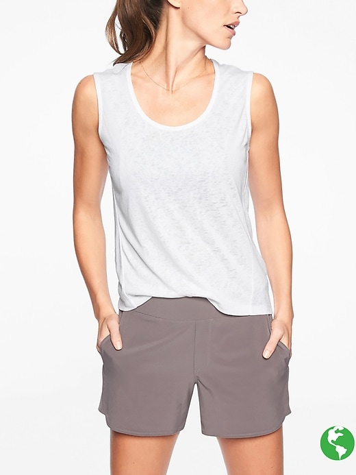 Athleta Breezy Muscle Bright White