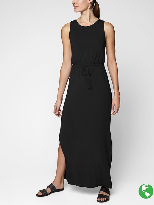 Athleta Keyhole Maxi Dress Black
