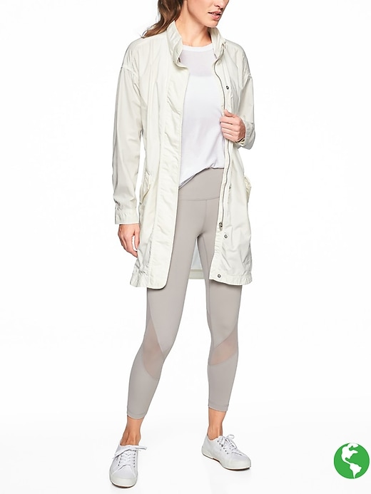 Athleta Organic Cotton Vista Jacket White