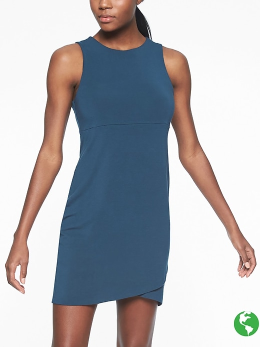 Athleta La Palma Dress Constellation Blue