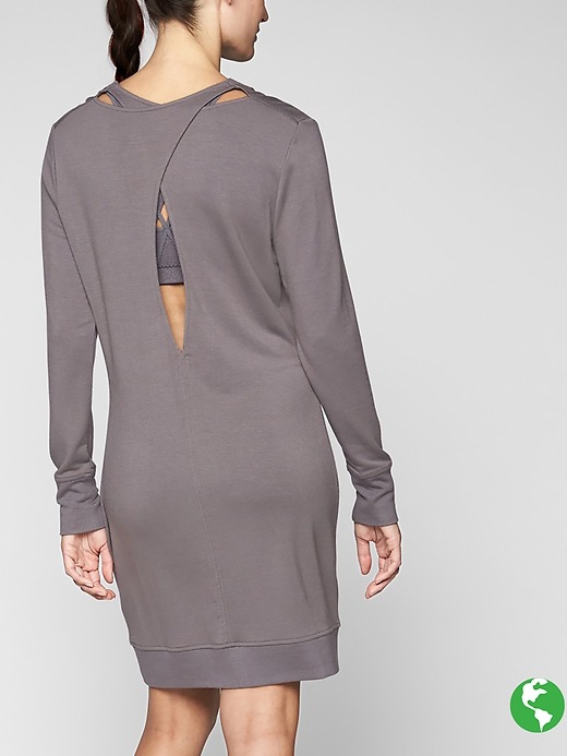 Athleta Nirvana Go-To Dress Silver Bells