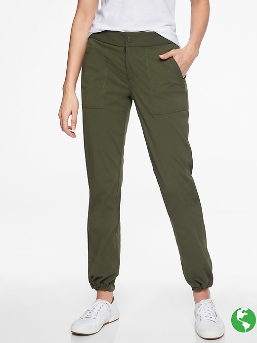 Athleta Trekkie Hike Pant Darker Forest Green