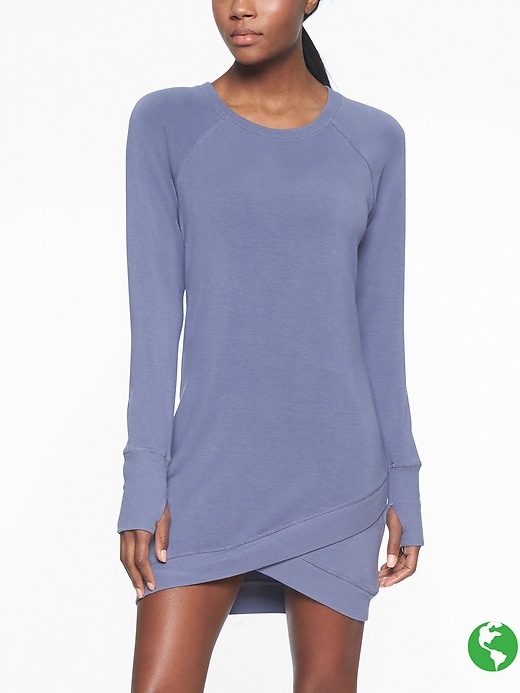 Athleta Criss Cross Dress Stormy Sky