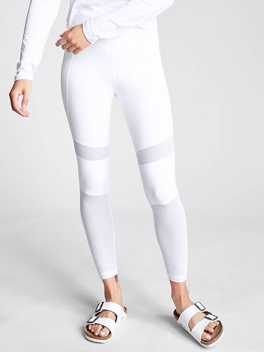 Athleta Meshblock Pocket Pura Tights White