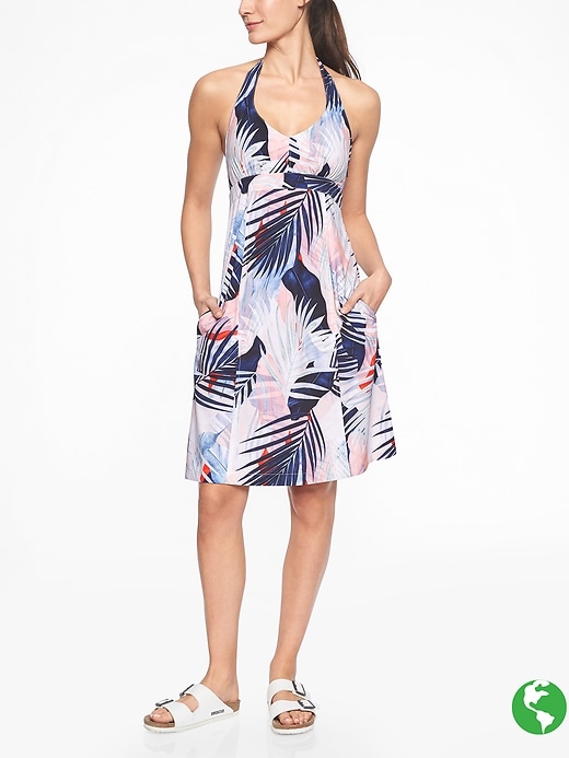 Athleta Pack Everywhere Dress Printed On Fire