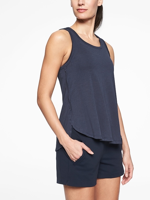 Athleta Breezy Racerback Navy