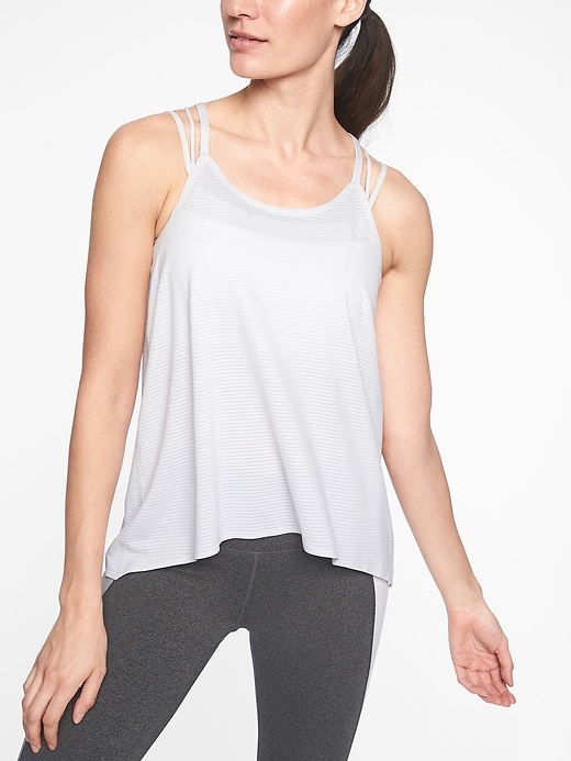 View large product image 1 of 1. Chi Shadow Stripe Strappy Tank