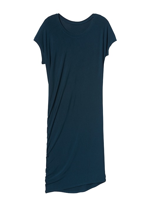 View large product image 2 of 2. Draped Crew Dress