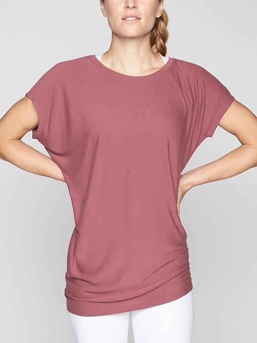 View large product image 1 of 1. Threadlight Asym Relaxed Tee
