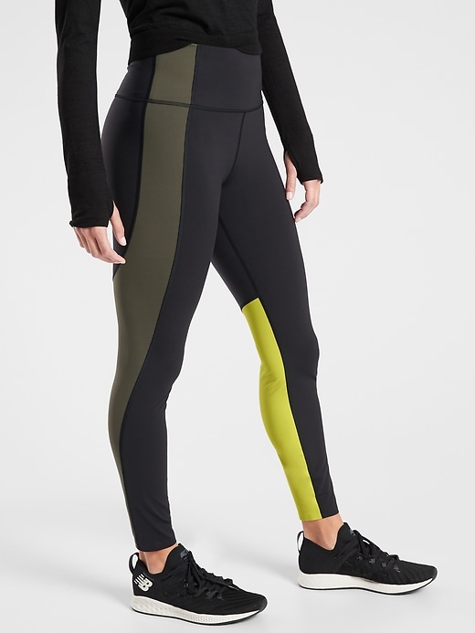 Image number 3 showing, Asym Colorblock Tight in Plush Supersonic