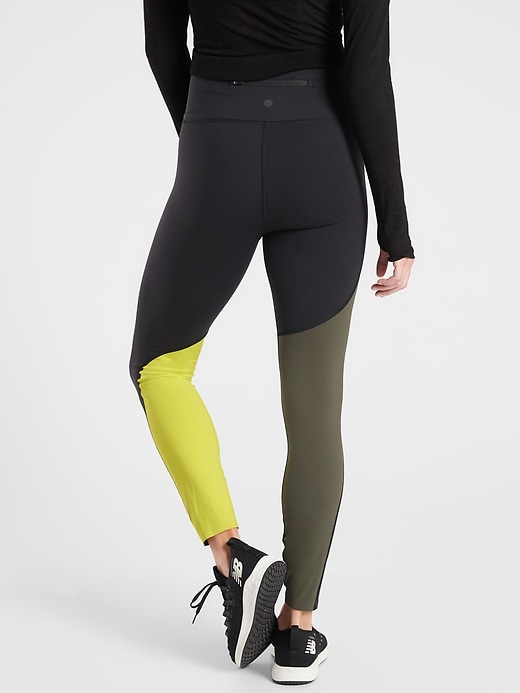 Image number 2 showing, Asym Colorblock Tight in Plush Supersonic