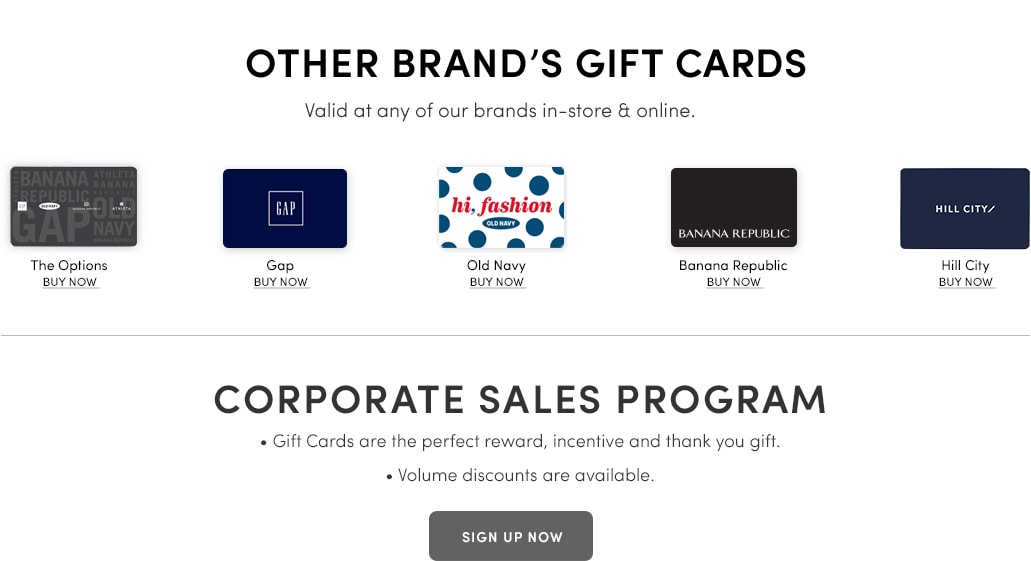 Other Brands Gift Cards