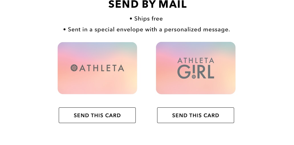 Gift Cards By Mail