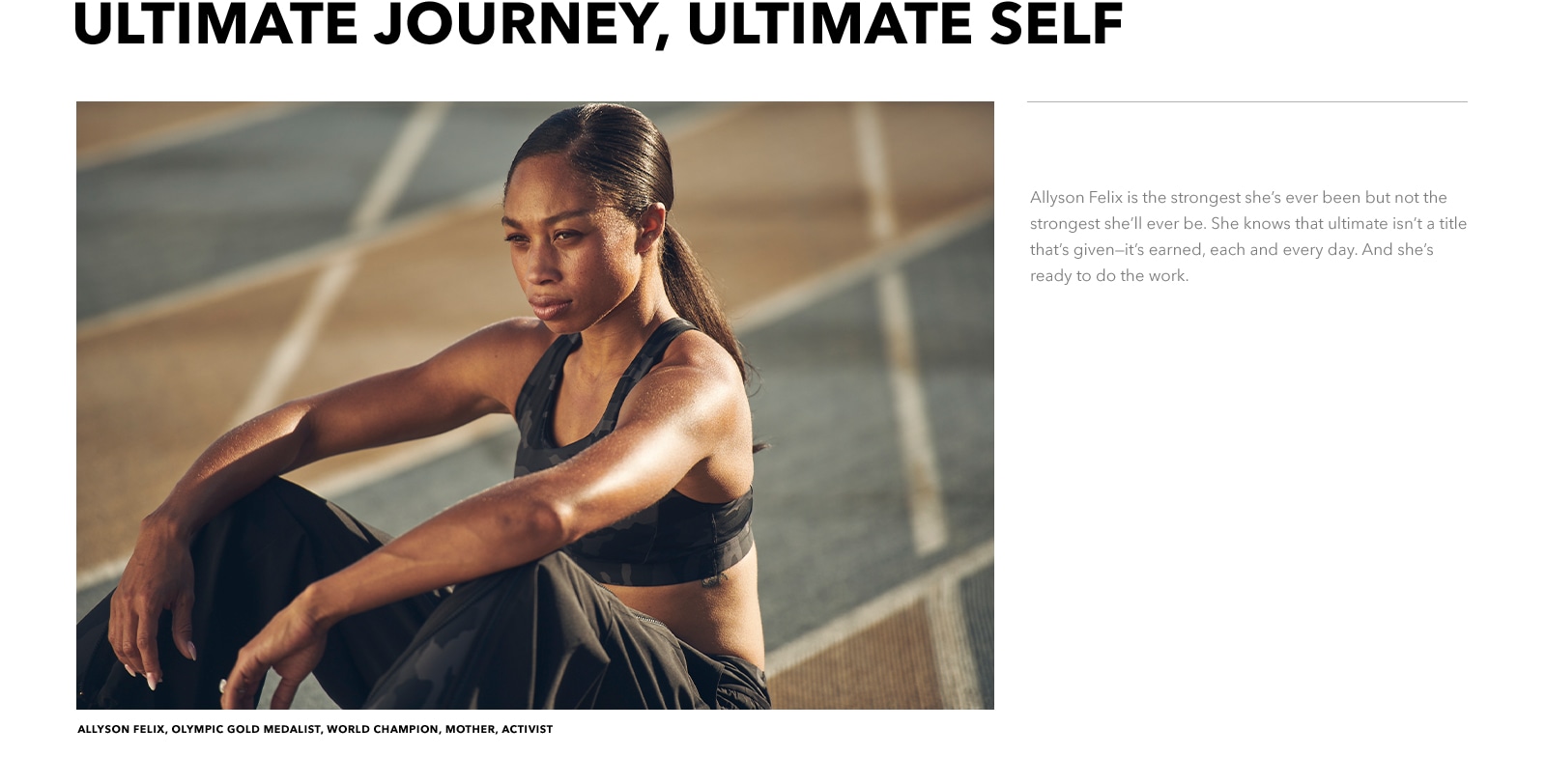 Why The Allyson Felix And Athleta Partnership Will Work