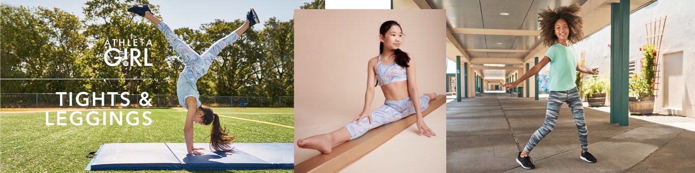Campaign: Athleta Girl tights and leggings