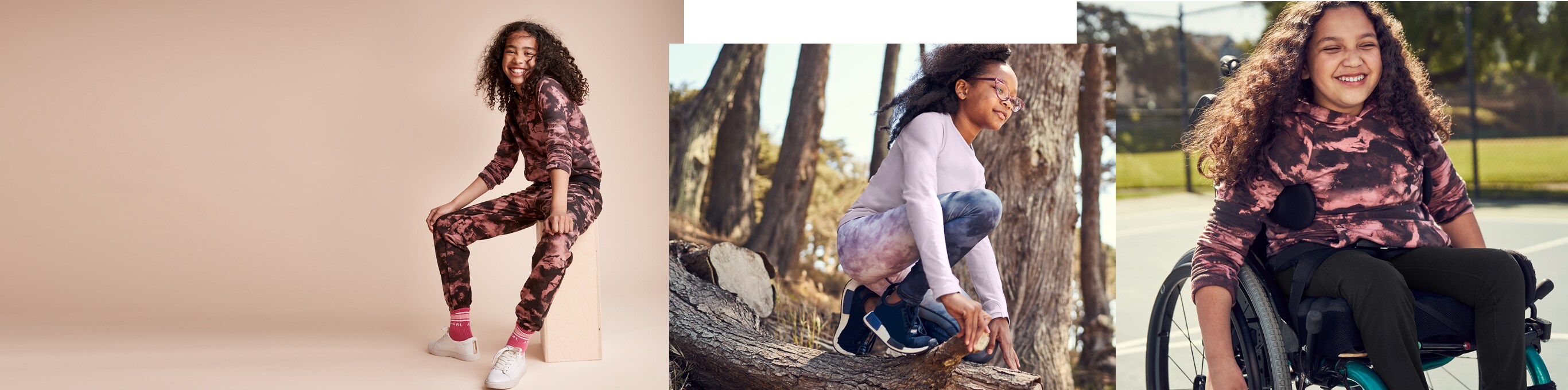 Campaign: Athleta Girl Print Shop. Styles designed to be as bold as you are.