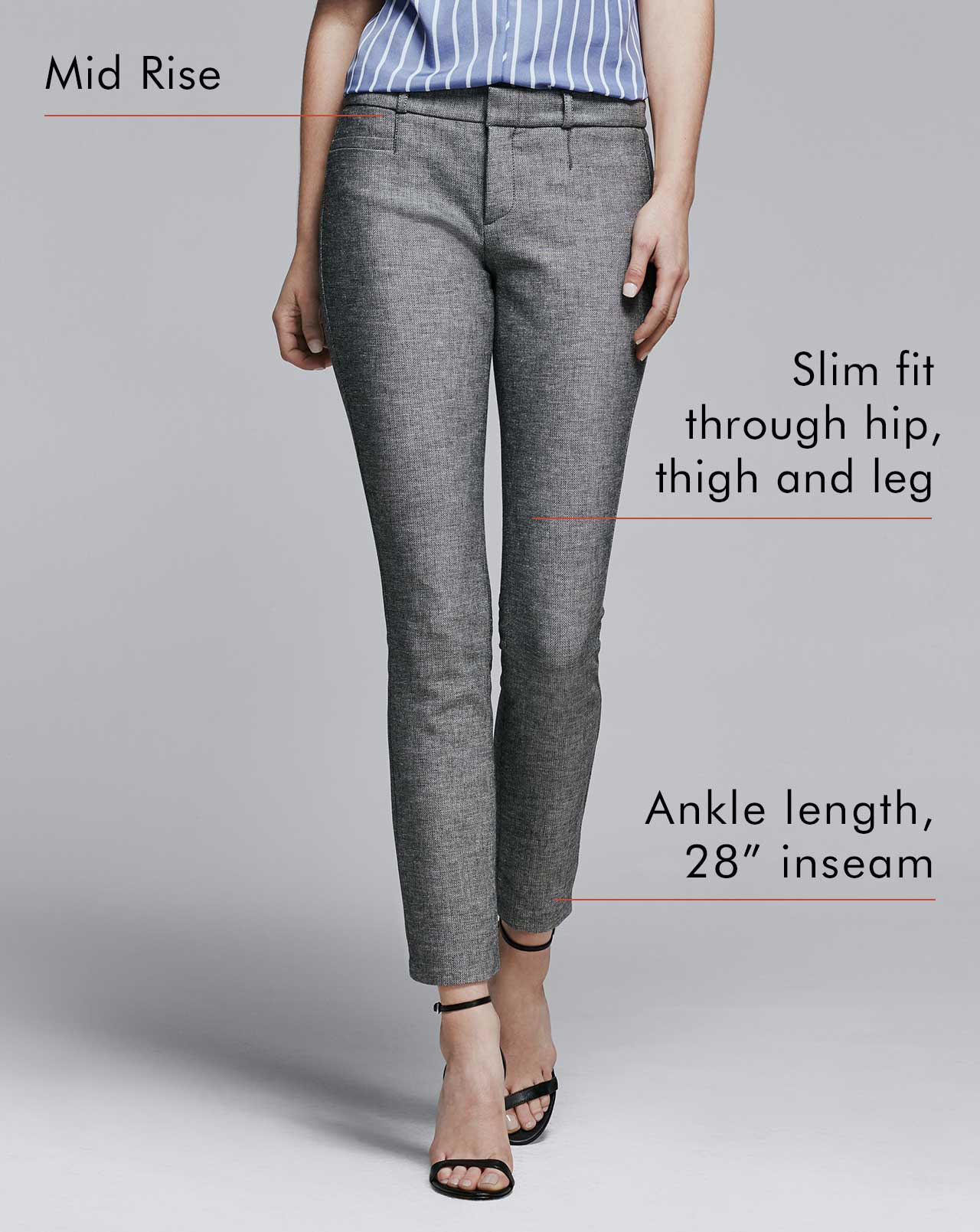 sloan fit pant front