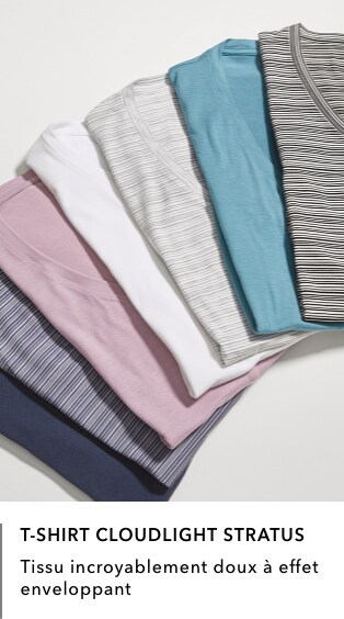 T-shirt Cloudlight Stratus: Tissue incroyablement doux a effet enveloppant