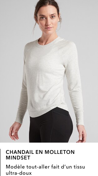 Chandail en molleton Mindset: Modele tout-aller fait d'un tissu ultra-doux