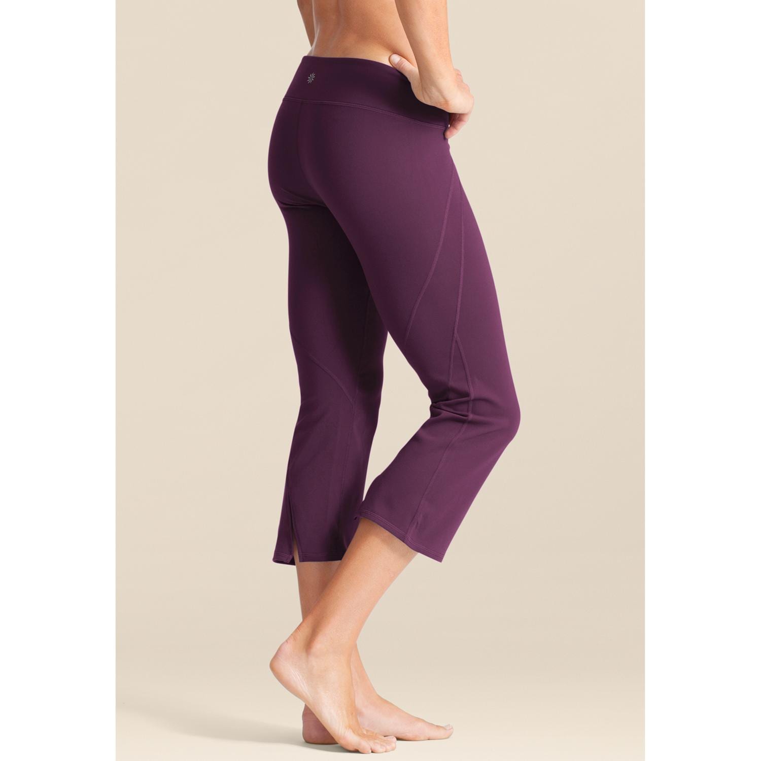 Athleta, Pants & Jumpsuits, Athleta Womens Relay Capri Royal Purple Yoga  Leggings Size Small
