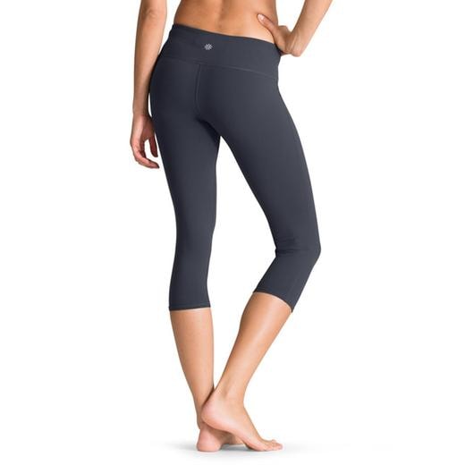 Athleta black pintuck chaturanga capri athletic pants 2X top